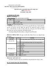 Đề cương ôn tập Giữa kì 1 Ngữ văn 7 năm 2024–2025 trường THCS Nguyễn Bỉnh Khiêm (Hà Nội)
